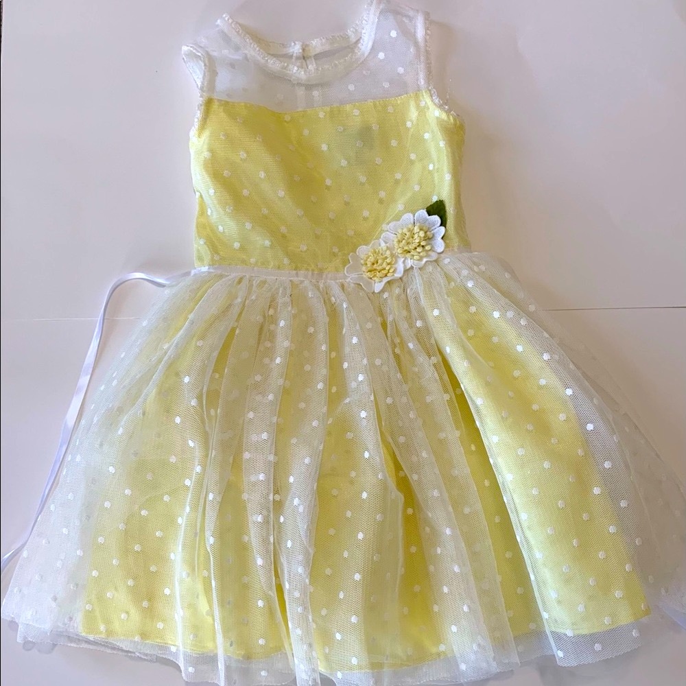 Little girls yellow dress